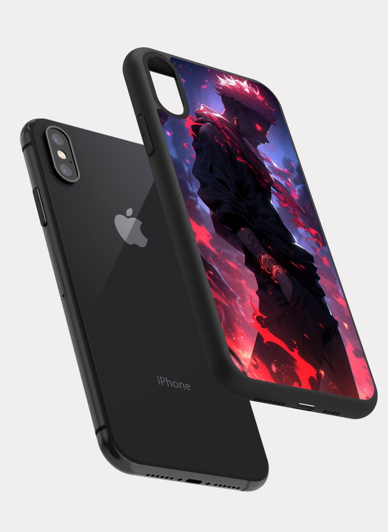 بكسلات كفر ايفون اكس جوجوتسو كايسن  رمادي - Image 2