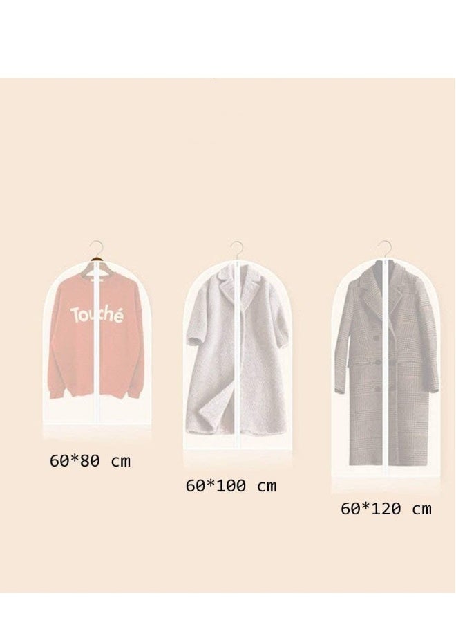 Clear Garment Bag dress Bags for Storage Set of 6 Foldable Dance Costumes Suits Gowns Coats 60cm x 80cm - Image 2
