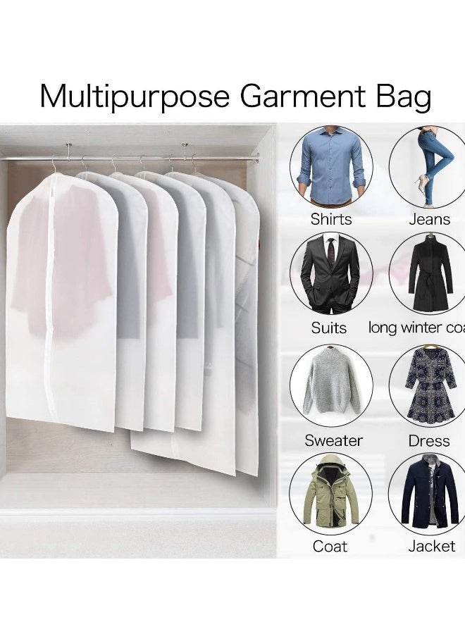 Clear Garment Bag dress Bags for Storage Set of 6 Foldable Dance Costumes Suits Gowns Coats 60cm x 80cm - Image 3