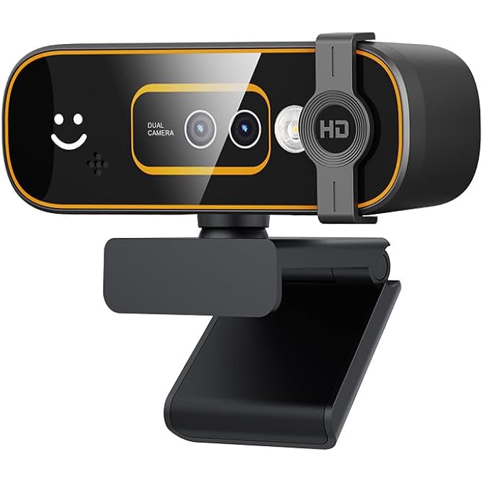 rayihni 1080P 30FPS WEBCAM WITH HELLO, FACIAL RECOGNITION WEBCAM WITH PRIVATE COVER, BUILT-IN NOISE CANCELING MICROPHONE, AUTOFOCUS COMPUTER CAMERA, HD USB WEB CAM - Image 1