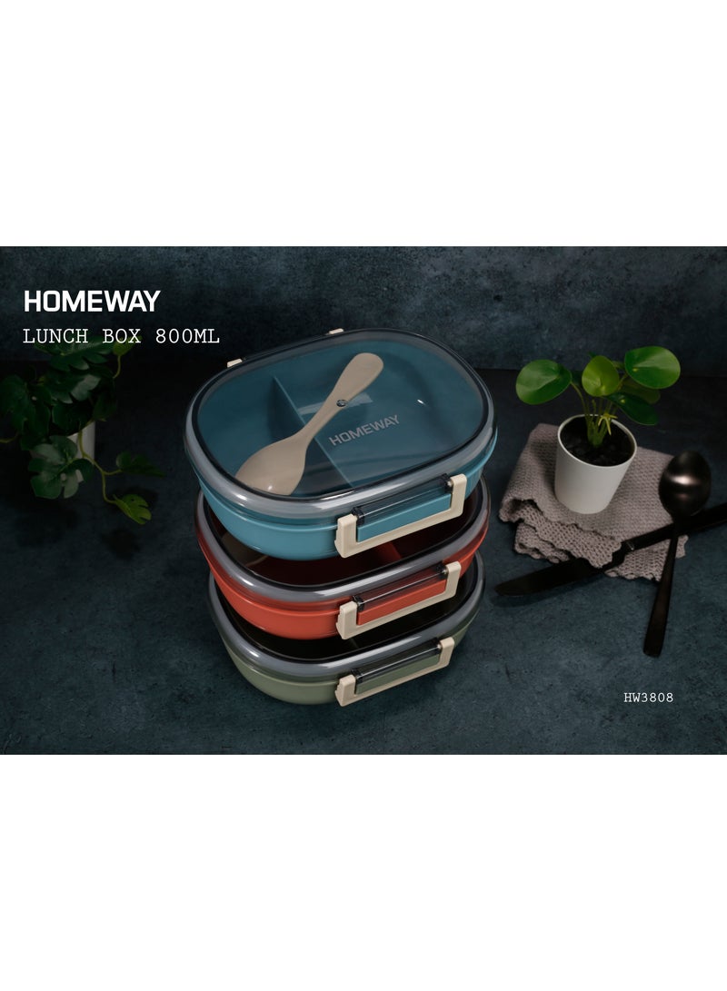 Homeway 800ml Lunchbox with Spoon – Compact and Convenient for Meals on the Go - Image 2