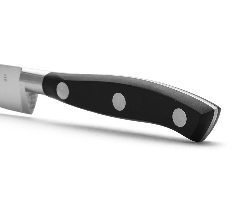 Arcos ARCOS Forged Paring Knife 4 Inch Stainless Steel. Kitchen Knife for Peeling Fruits and Vegetables. Ergonomic Polyoxymethylene Handle and 100mm Blade. Series Riviera. Color Black  - Image 4