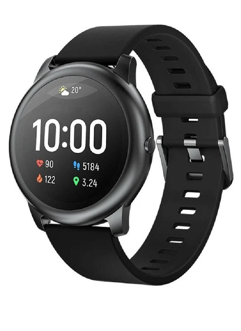 miYou LS05 HD Screen Heart Rate Monitor 12 Sport Models IP68 Waterproof Bluetooth Calling Smartwatch Black  - Image 1