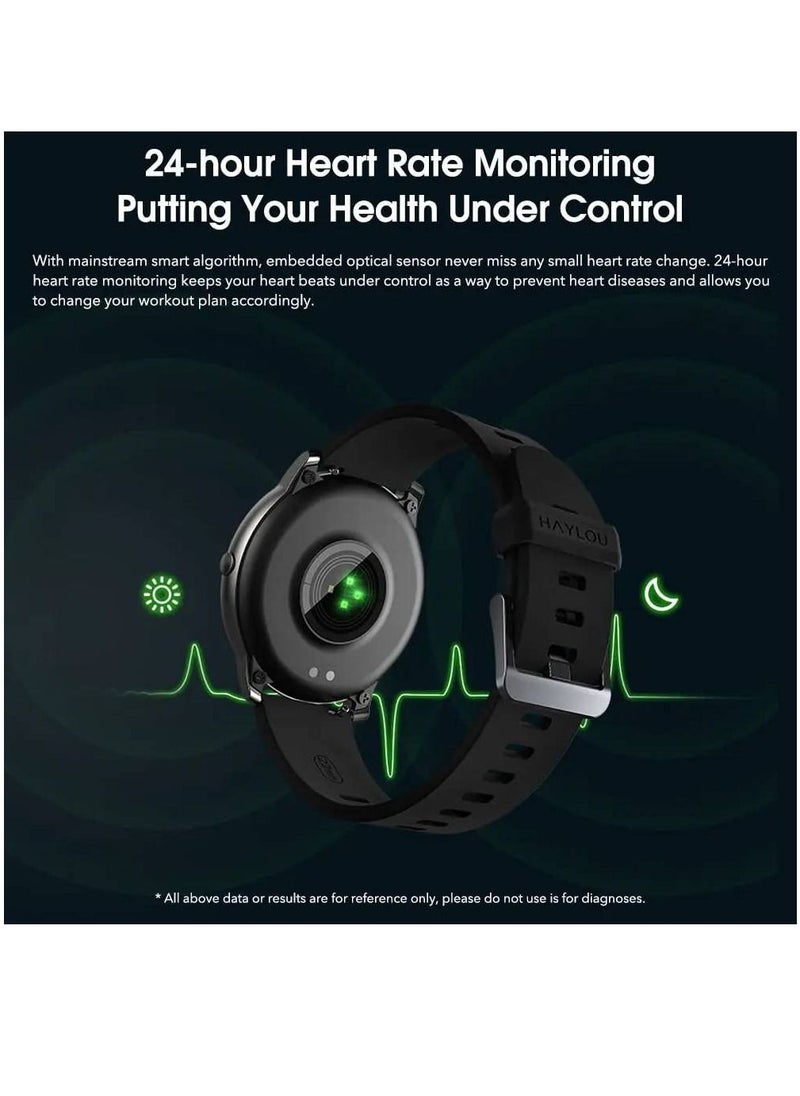 miYou LS05 HD Screen Heart Rate Monitor 12 Sport Models IP68 Waterproof Bluetooth Calling Smartwatch Black  - Image 4