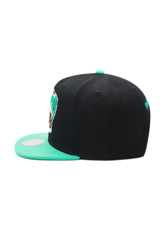 Mitchell & Ness Vancouver Grizzlies NBA Snapback Hat Cap - Black/Teal - Image 2