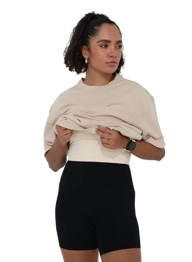 موهوكي موهوكي تيشيرت Oversized Wash Tee - بيج