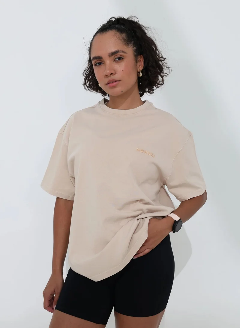 موهوكي موهوكي تيشيرت Oversized Wash Tee - بيج