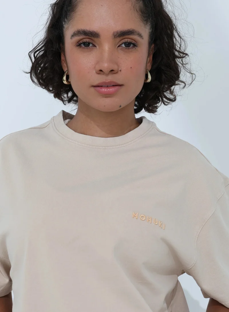 موهوكي موهوكي تيشيرت Oversized Wash Tee - بيج
