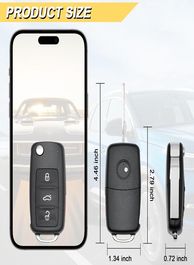 Vurkcy Key Fob Replacement for 2011-2016 VW Golf, NBG010180T - Image 4
