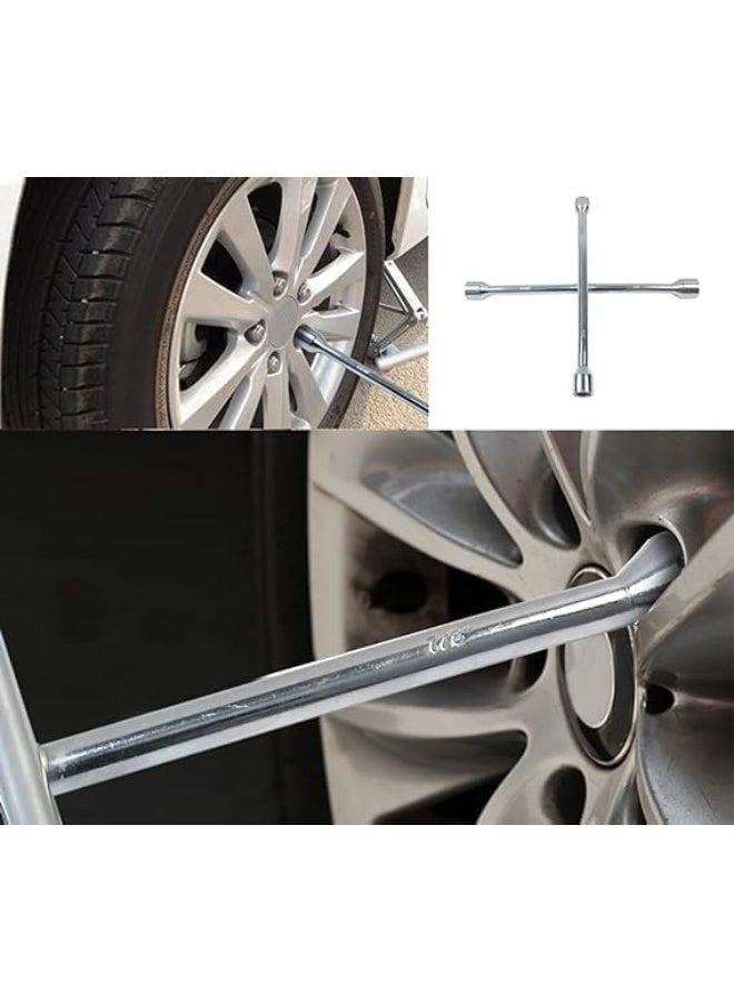 Car Tire Cross Wrench – Lightweight & Durable 4-Way Wheel Tool - Image 4