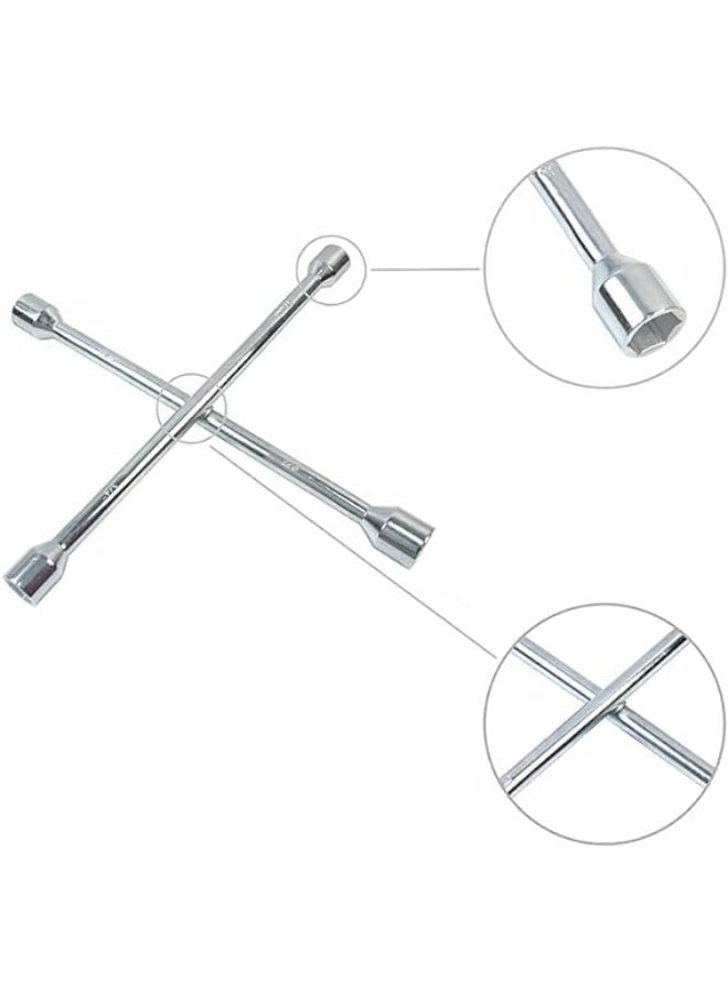 Car Tire Cross Wrench – Lightweight & Durable 4-Way Wheel Tool - Image 3