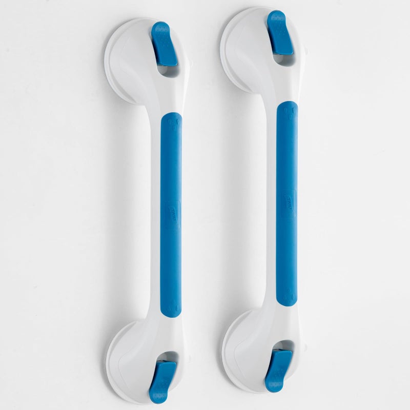 TAILI Shower Grab Bar Glow in The Dark 2 Pack 168 in Grab Bars for Bathtubs and ShowersShower Handles Rails for Seniors and ElderlyBathroom Safety Grip Removable No Drilling Waterproof BlueG9 - Image 2