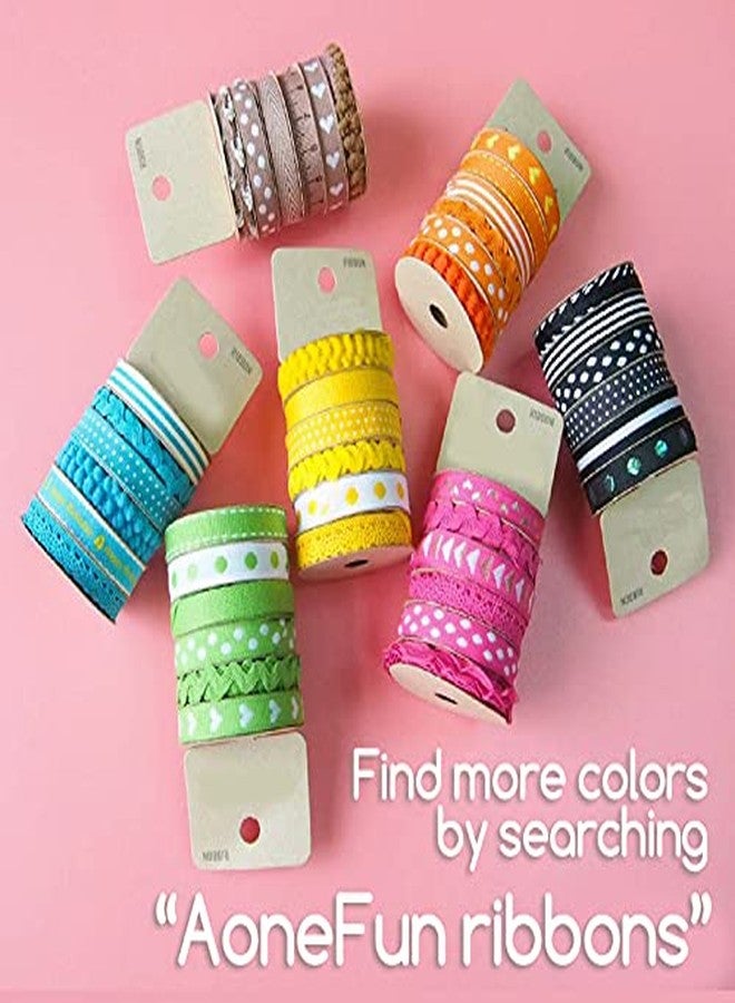 AoneFun Assorted Ribbon for Crafts Hair Ribbons for Girls Fabric Ribbon Thin Ribbon Grosgrain Ribbon Craft Ribbon Ribbon for Bows Ribbon for Hair Ribbon for Hair Bows Cloth Ribbon Decorative Trim - Pale Mint - Image 2