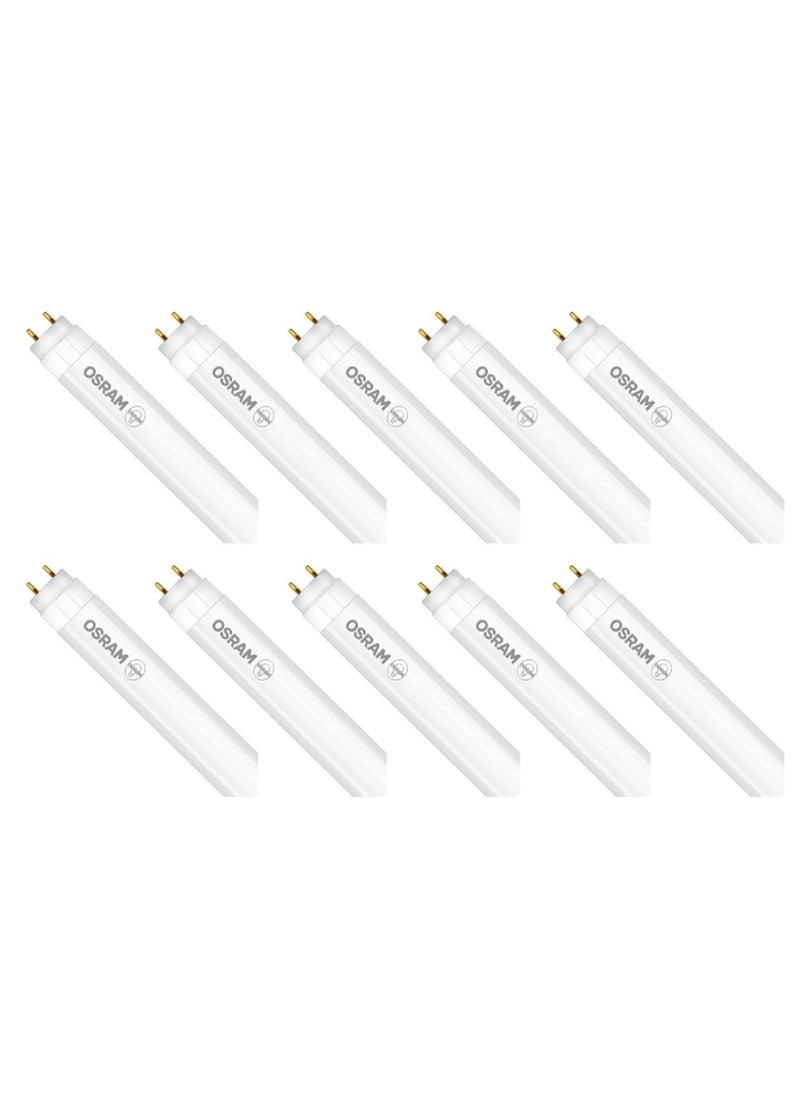 Osram - Osram T8 LED TubeLight Bulb 18W 3000K 1200mm Warm White G13 - Pack of 10 - Image 1