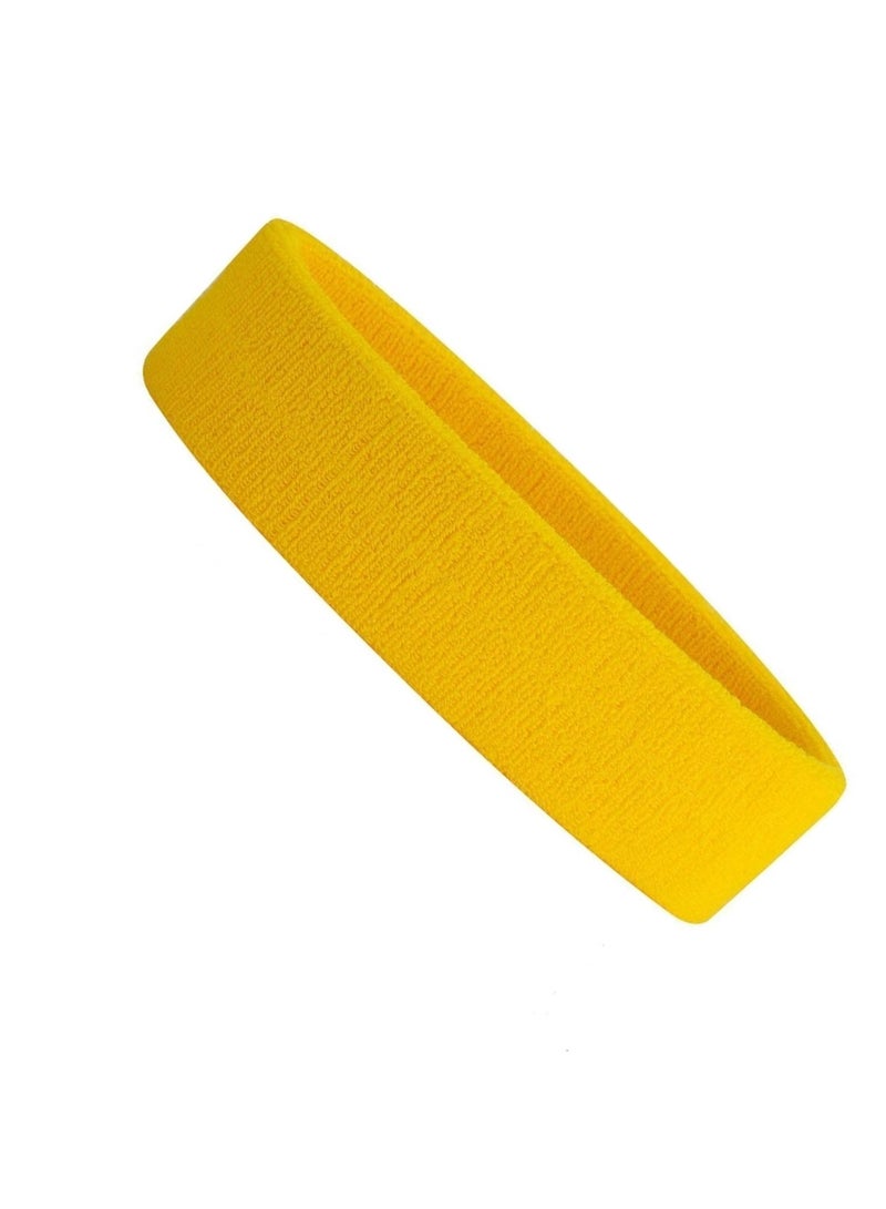 Generic Sweat-absorbing sweatband for exercise, yellow, from Iggy Wolf  - Image 1