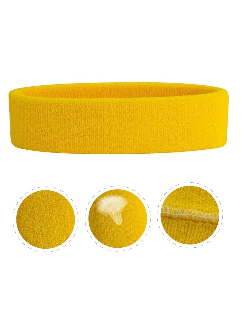 Generic Sweat-absorbing sweatband for exercise, yellow, from Iggy Wolf  - Image 3