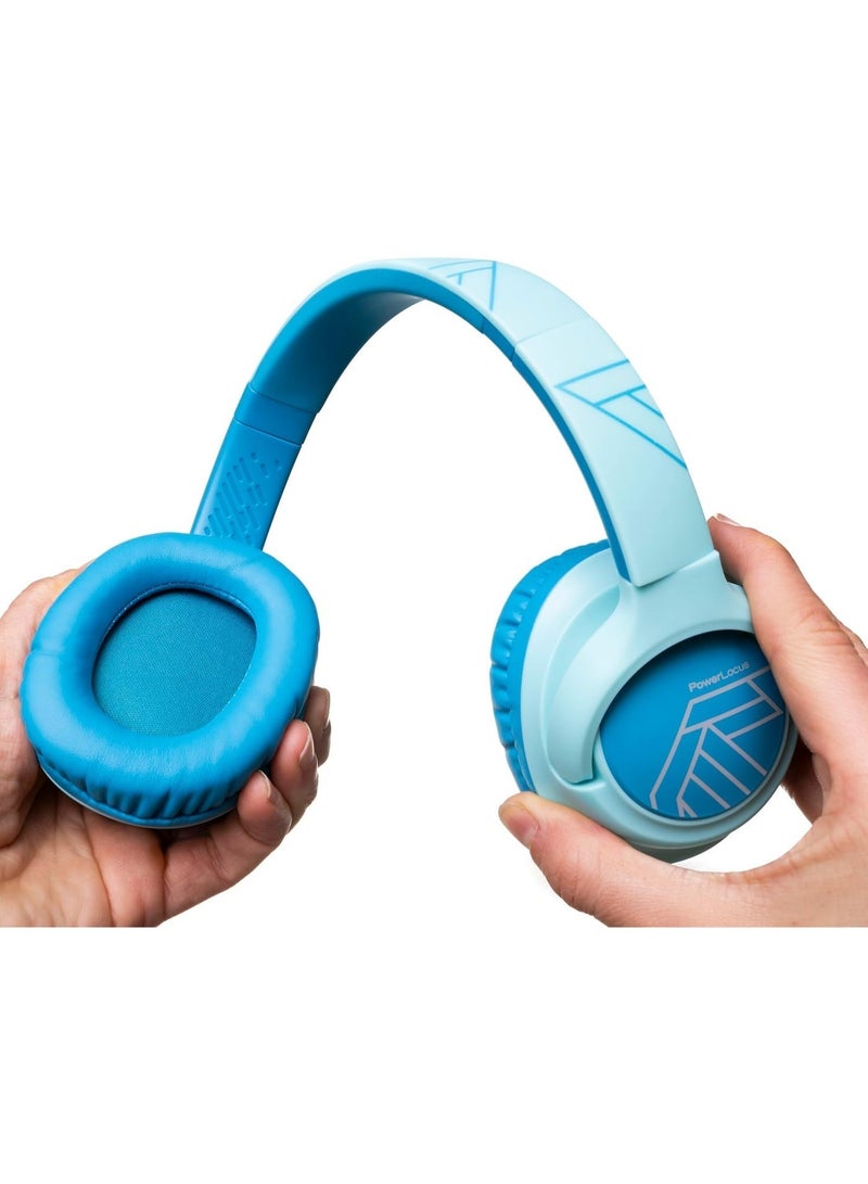 PowerLocus Kids Wireless Headphones, Bluetooth Kids Headphones LED Lights Over Ear with 74/85/94dB Volume Limited, 45H Playtime,Built-in Mic, Two Device Share Mode, HD Stereo for Travel/PC/Tablet - Image 4