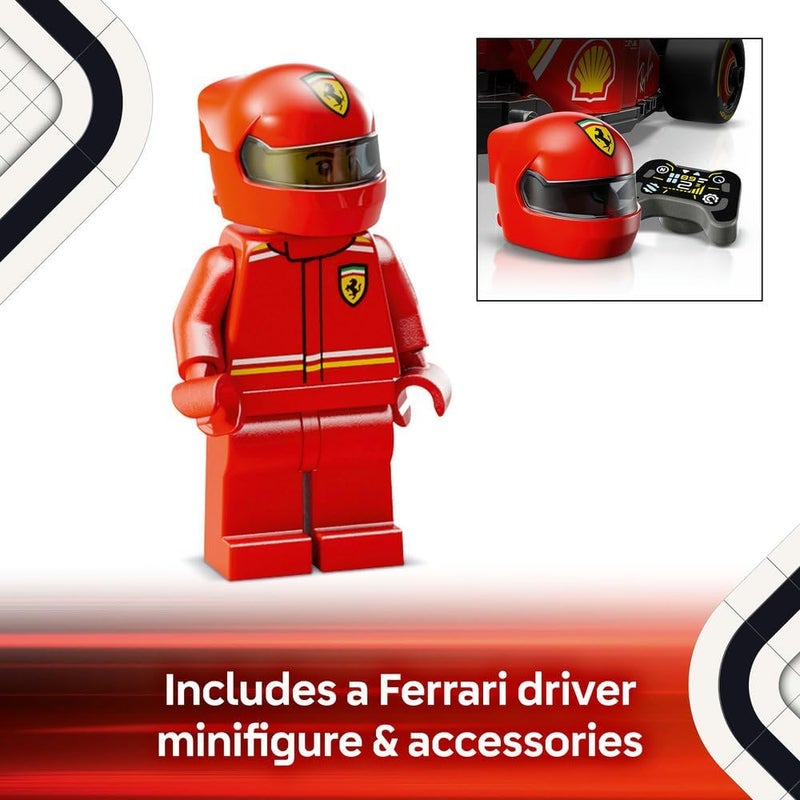 LEGO Speed Champions Ferrari SF-24 F1 Race Car Toy with a Collectible Formula 1 Driver Minifigure - Model Kits for 10+ Year Old Boys & Girls or Adult Motorsport Fans 77242 - Image 4