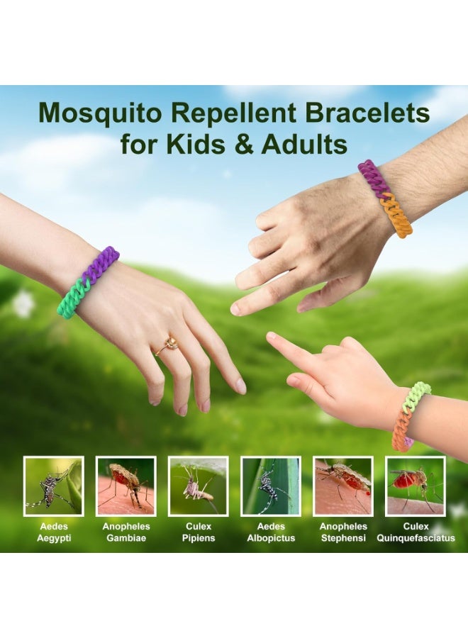 general 10 Pack Rainbow Mosquito Repellent Bracelets for Adults and Kids, DEET-Free Insect & Bug Repellent Bands, Individually Wrapped Repellent Wristbands for Outdoor Camping Traveling - Image 4