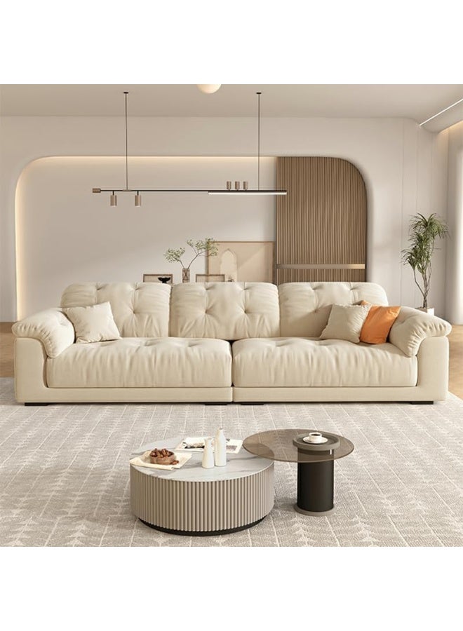 Comfynest Comfynest Contemporary Tufted Sofa In Off  - Image 4