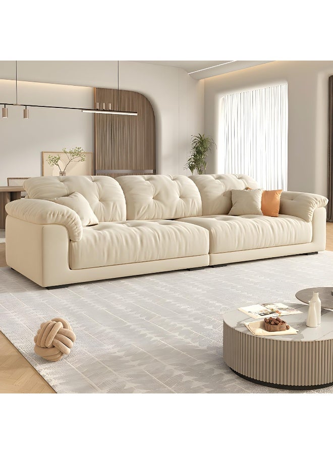 Comfynest Comfynest Contemporary Tufted Sofa In Off  - Image 1