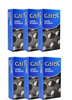 careX Pack Of 6 Boxes Super Studded Condoms  - Image 1