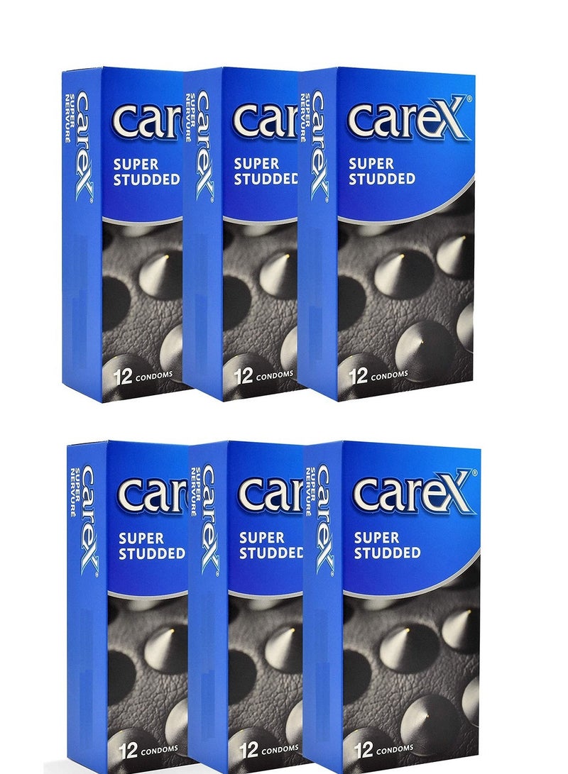 كيركس عبوة من 6 علب واقيات ذكرية فائقة الرصع - Image 1