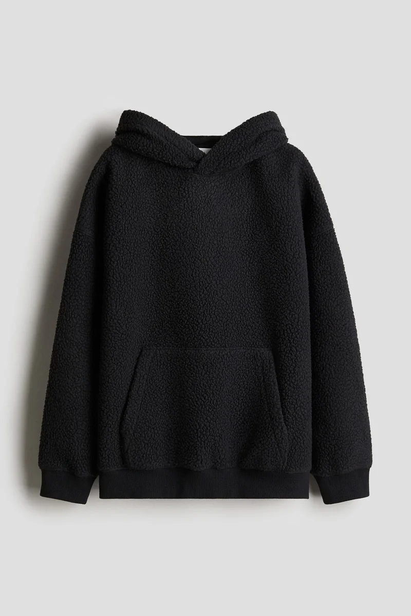H&M Loose-fit teddy hoodie