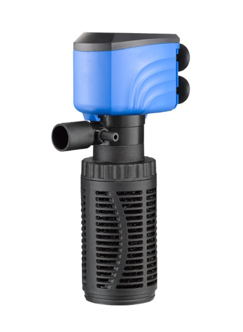Silent Aquarium Filter, Biochemical Filtration, Oxygen Enhancer, Clean Water, Air Pump, Make Waves ,Easy Clean, Ideal for 80~120L Tanks (15W-800L/H, Black) - Image 1