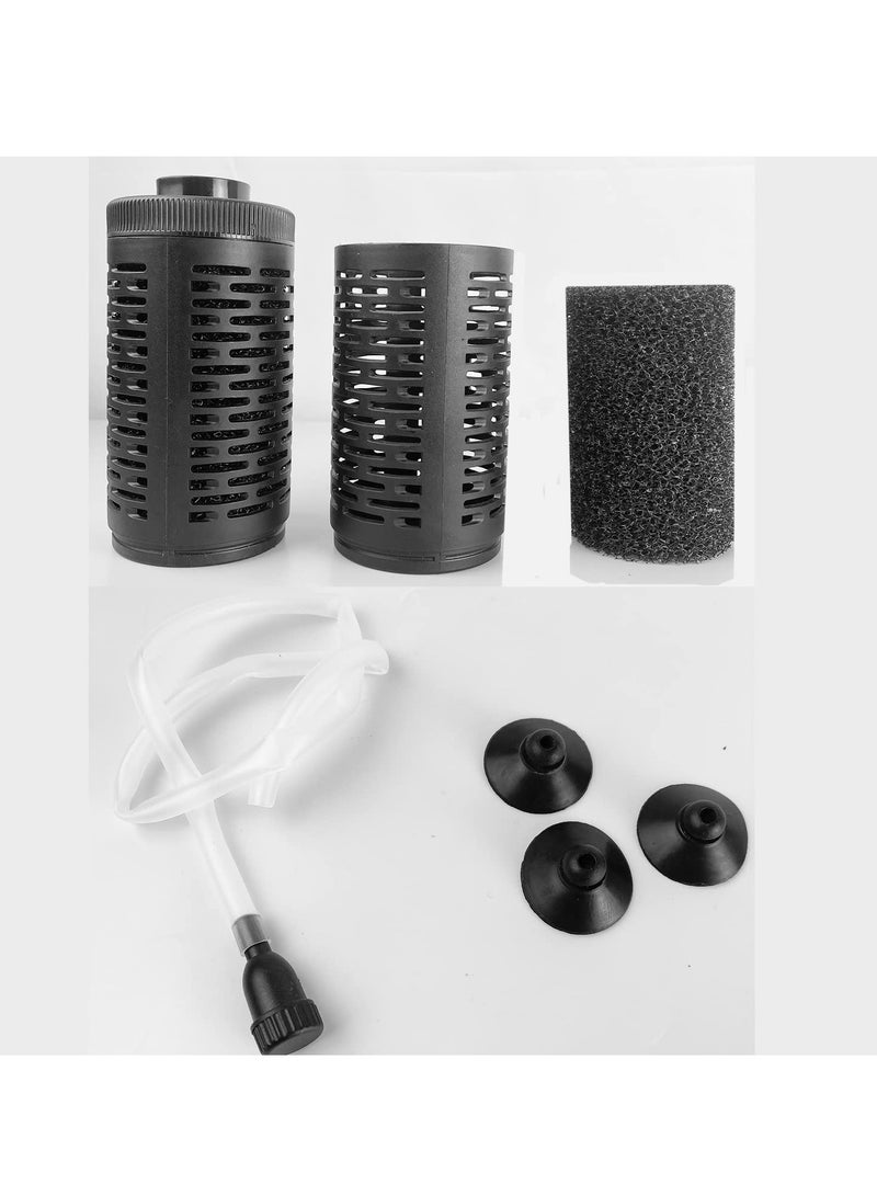 Silent Aquarium Filter, Biochemical Filtration, Oxygen Enhancer, Clean Water, Air Pump, Make Waves ,Easy Clean, Ideal for 80~120L Tanks (15W-800L/H, Black) - Image 3