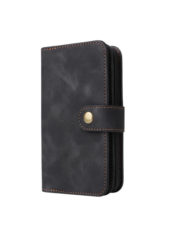 زبون جراب لهاتف iPhone 13 متعدد الوظائف مزود بفتحة للبطاقات وسحاب ومحفظة جلدية قابلة للطي - Image 2