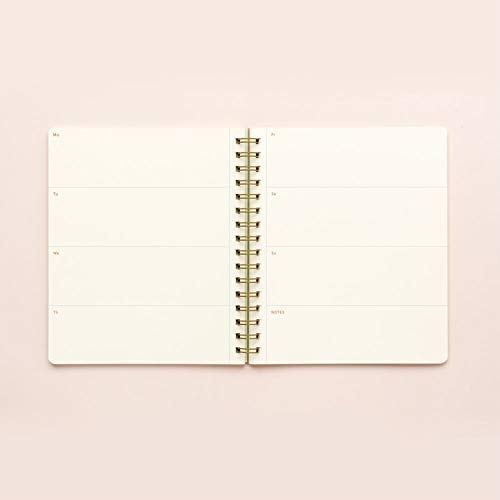 IPPINKA Minimalist Planner, Undated Monthly and Weekly Pages, Letterpressed Kraft Cover - Image 3