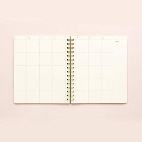 IPPINKA Minimalist Planner, Undated Monthly and Weekly Pages, Letterpressed Kraft Cover - Image 2