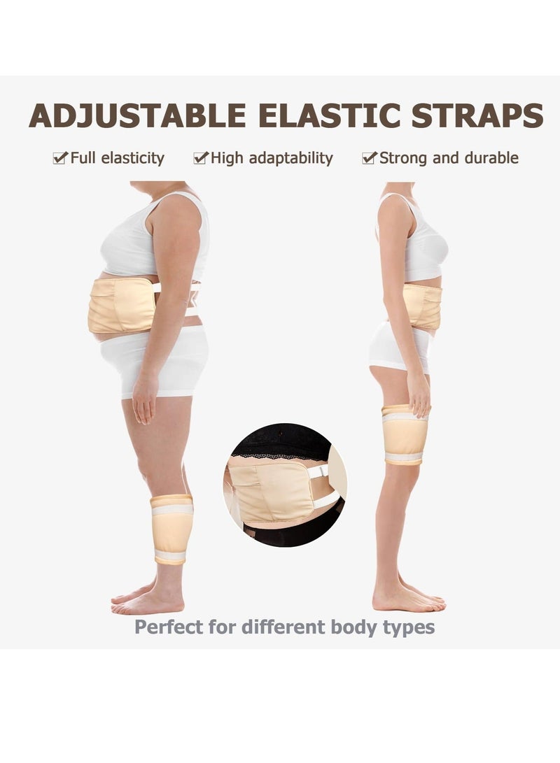 والالا عبوة من 6 أكياس زيت، طقم أكياس زيت عضوي قابل لإعادة الاستخدام، أكياس زيت مع حزام مطاطي قابل للتعديل، مصنوعة من قطن الخيزران، قابلة للغسل في الغسالة، مانعة لتسرب الزيت (مجموعة من 6 أكياس) - Image 2