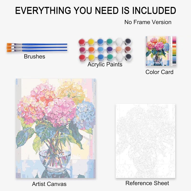 Tucocoo Street Graffiti Rose Paint by Number for Adults Beginner Students Pastel Colors Paint by Numbers for Adults Kits Acrylic Paint Suitable for Living Room 16x20Without Frame - Image 4