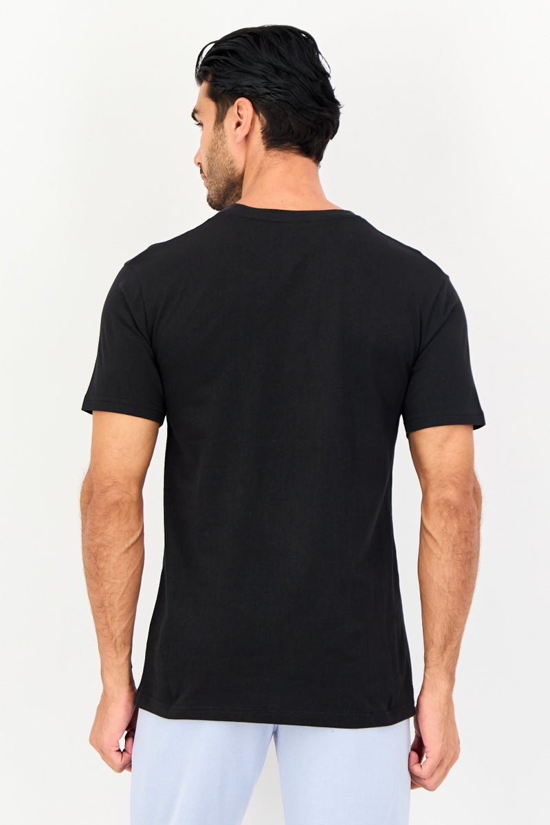 Ellesse Men Sportswear Fit Short Sleeve Outdoor T-Shirt, Black - Image 2