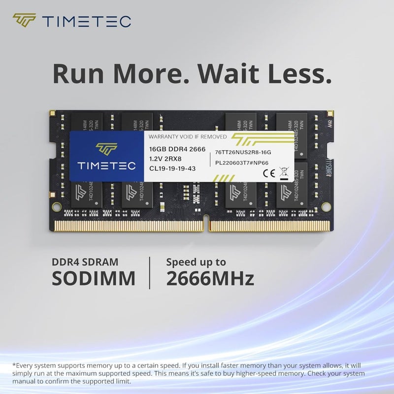 DDR4 2666MHz PC4-21300 SODIMM Laptop RAM 260-Pin 1.2V CL19 Non-ECC Unbuffered For Laptop Notebook Mini PC All-in-One 8GB 16GB Set High Performance Reliable Memory - Image 2