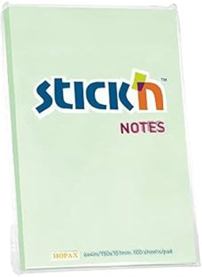Hopax - HOPAX 21159 stick'n 6"x4" 100 sheets, pastel green - Image 1