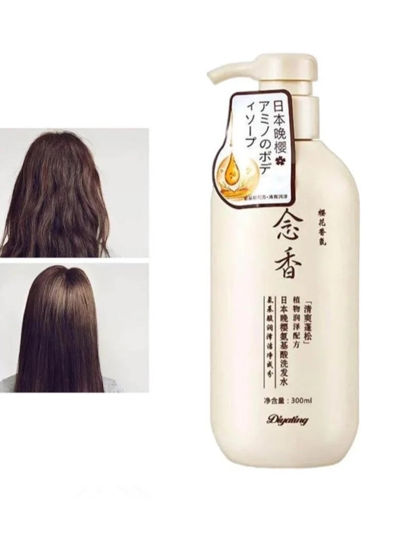 MAXFIT 3 Pieces Sakura Japanese Shampoo (Original) for Hair Growth, Prevention of Hair Loss and Dandruff Removal, Moisturizing and Smoothing Lotion and Skin Glasses 300 ml - Image 5