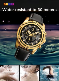 SKMEI Men's Chronograph Watch 9156, 47mm with 30 Meter Water Resistance  - Image 4