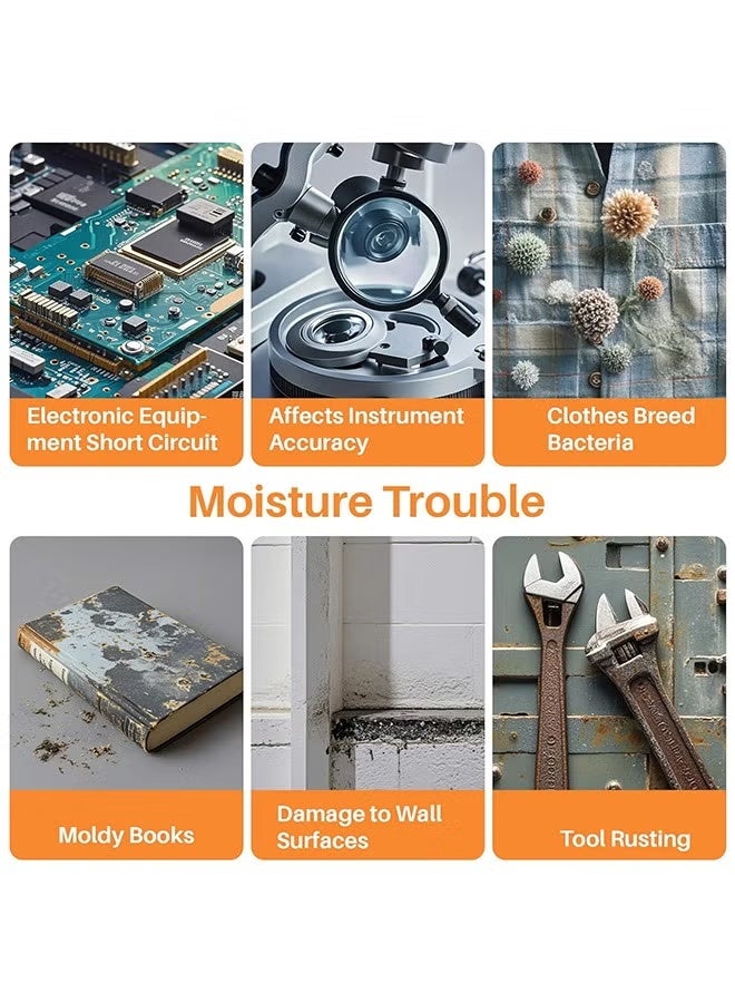 250 عبوات من حزم السيليكا جل المجففة بوزن 1 جرام، آمنة للاستخدام مع الطعام، حزم امتصاص الرطوبة الفاخرة لتخزين الطعام، عبوات حبيبات مجففة للتحكم في الرطوبة أثناء التخزين - Image 5