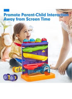 Excefore Toddler Toys for 1-Year-Old Boy, 2-in-1 Pound Ball Toy & Car Ramp Race Track, Learning Active Early Developmental Montessori Toy, Birthday Gifts for 1, 2, and 3-Year-Old Boys and Girls  - Image 5