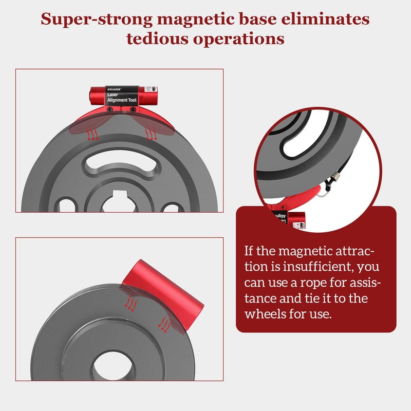Kylazer Laser Alignment Tool|Measures and Diagnoses BDS Displacement|Magnetic Base|Long-Term Operation|Reusable - Image 5