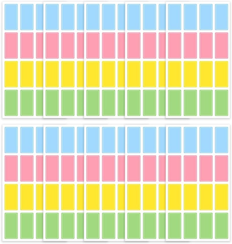 إي سي في في ملصقات زجاجات الحضانة، ملصقات الأسماء، 10 أوراق (160 قطعة)، ملصقات ذاتية اللصق مقاومة للماء لأكواب زجاجات الأطفال، موردو مدارس الأطفال، زجاجات الزيوت العطرية، حاويات التخزين، 15 × 30 مم - Image 1