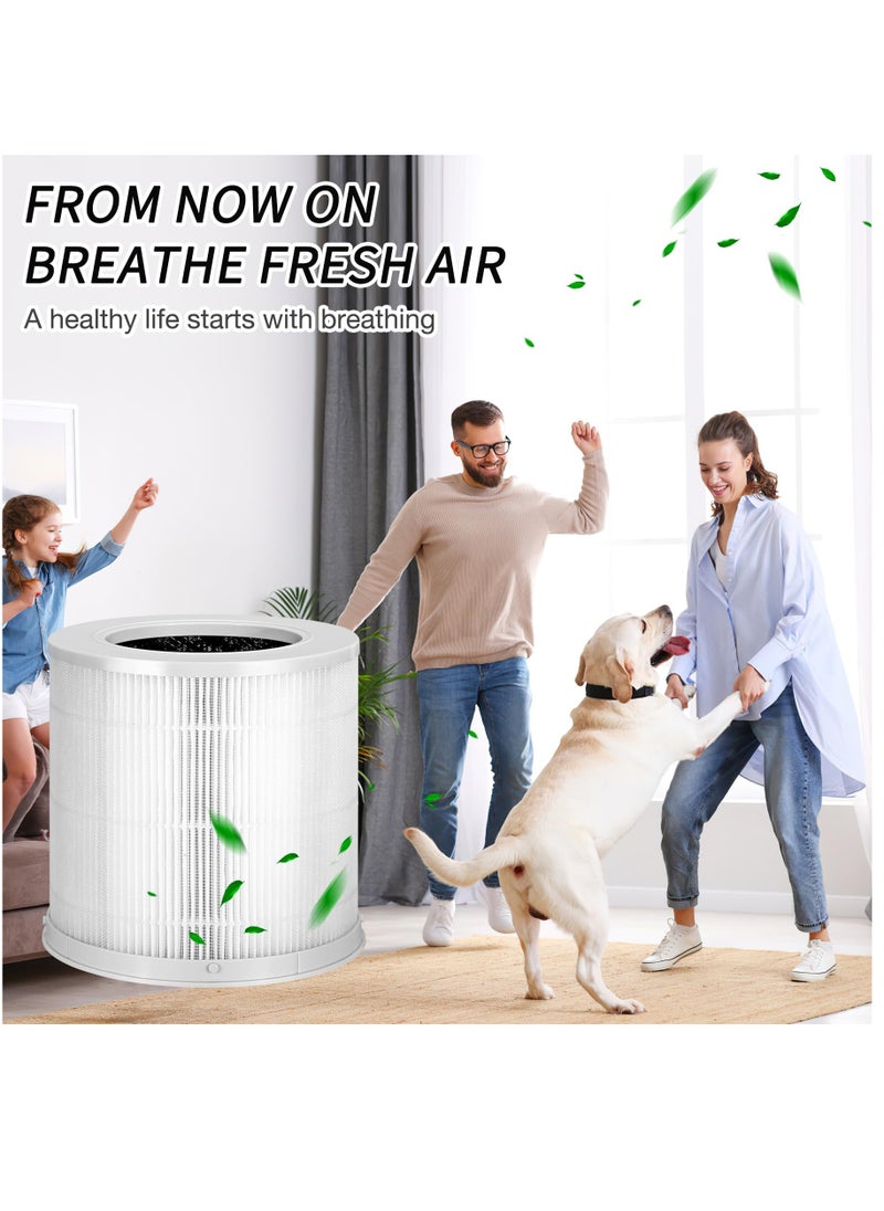 Excefore - For xiaomi 4 compact filter Compatible with smart air purifier 4,HEPA Filter3-In-1 True HEPA H13Filtration for Home Bedroom, 1pack - Image 1
