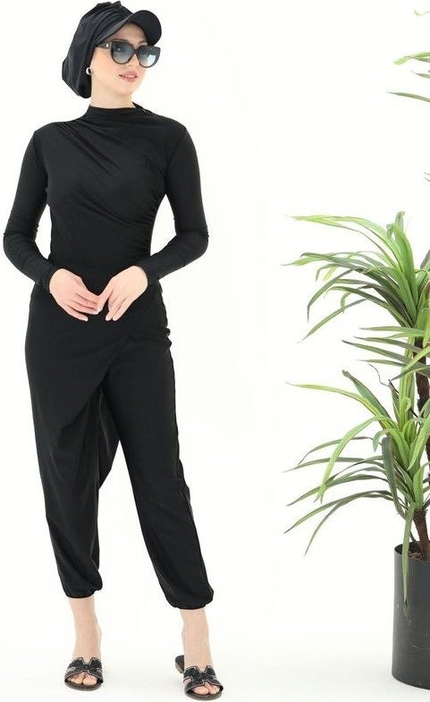 NS Tasarım Ns Design Betty Double Design Modest Swimsuit Set  - Image 1