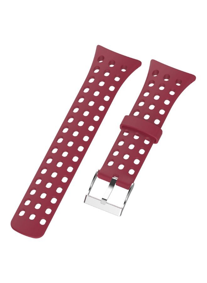 NIBEMINENT Replacement Wrist Strap For Suunto M1 / M2 M4 M5 Wine Red - Image 1