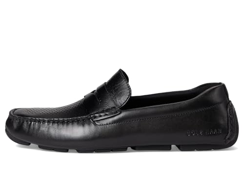 Cole Haan Mens Grand Laser Penny Driver, Black/Black, 11-M US - Image 4