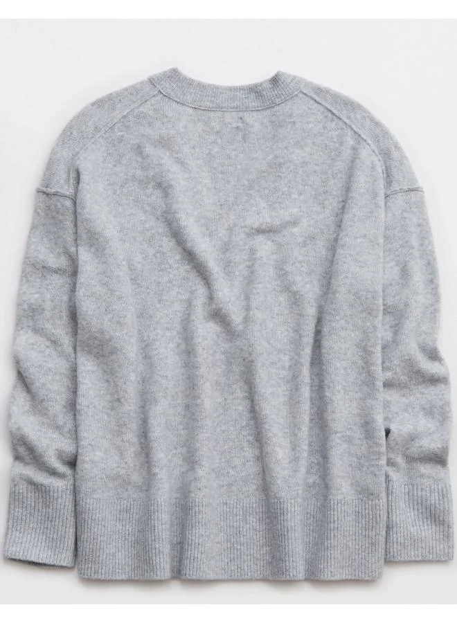 Aerie V-Neck Knitted Sweater