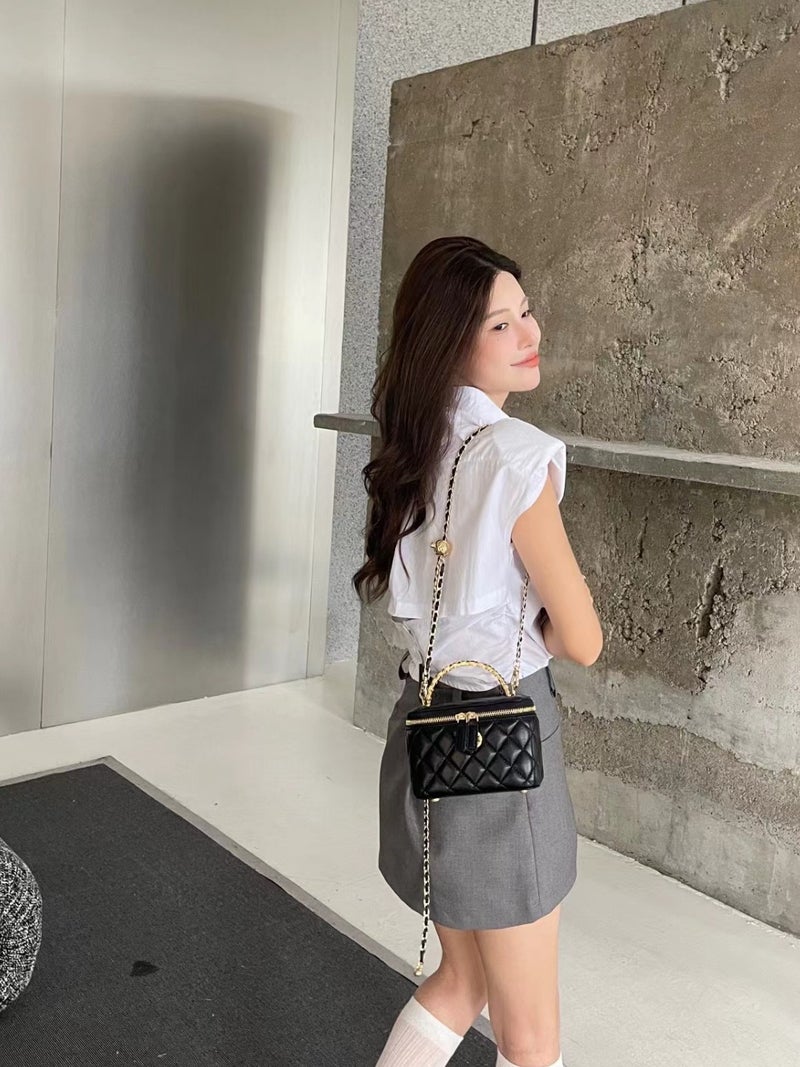High-End Genuine Leather Rhomboid Chain Handbag Women'S Niche Fashionable All-Match Shoulder Crossbody Small Bag - Image 5